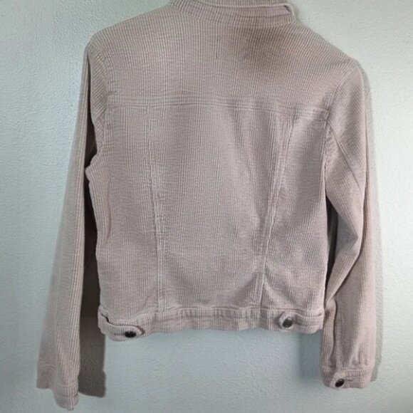 KUT From The Kloth Pink Corduroy Trucker Jacket Women’s Small Button Front READ - Picture 7 of 7